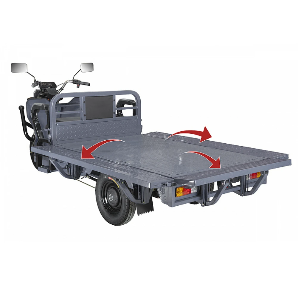 Грузовой электротрицикл Rutrike Габарит 1700 60V1200W серый 6